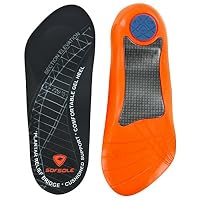 Sof Sole Insoles Men's PLANTAR FASCIA Support 3/4 Length Gel Shoe Insert, Men's 7-13
