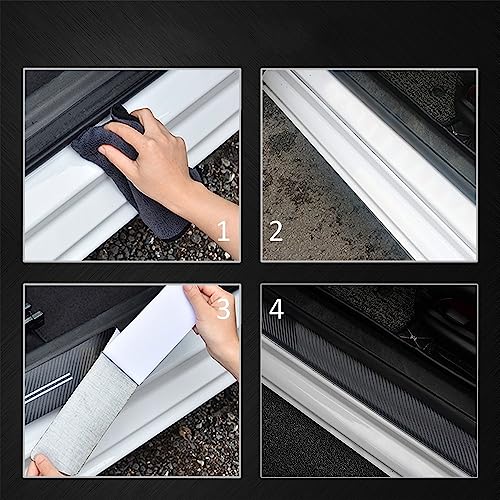 Protectores de umbral VW Sharan 2022 acabado premium para parachoques 4