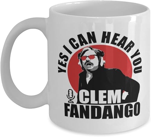 Yes I Can Hear You Clem Fandango. Comedia divertida, steven toast, comedia británica de Londres. Taza de café.