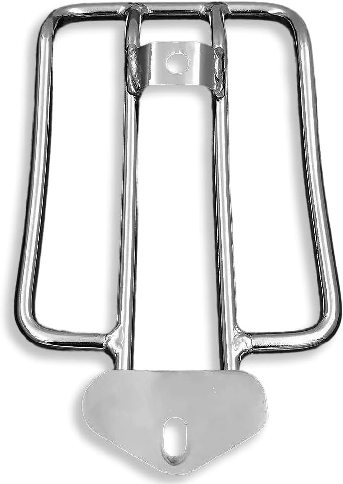 MT407-CD Chrome Solo Seat Luggage Rack Compatible with Harley Sportster XL 883 1200 2004+
