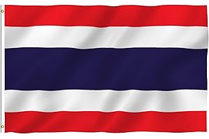 ANLEY Fly Breeze 3x5 Foot Thailand Flag: Vivid Hues and Unwavering Durability