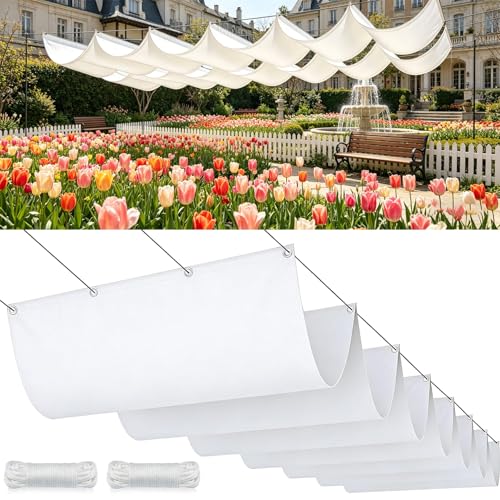 Toile-ombrage rétractable vague protégeant des UV pour toit et véranda - 2