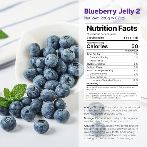COELO Blueberry Jelly 280g dulce blando sabor arándano miniatura 2