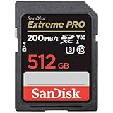 SanDisk (サンディスク) 512GB Extreme PRO SDXC UHS-I メモリーカード - C10、U3、V30、4K UHD、SDカード- SDSDXXD-512G-GN4IN