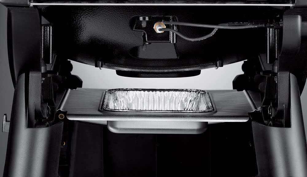 Weber Q3200 Barbecue a Gas con Carrello + Ripiani Laterali Ripiegabili, Superficie di Cottura 63 x 45 cm, 2 Bruciatori, Termometro sul Coperchio e Lampada, Nero (57012329)