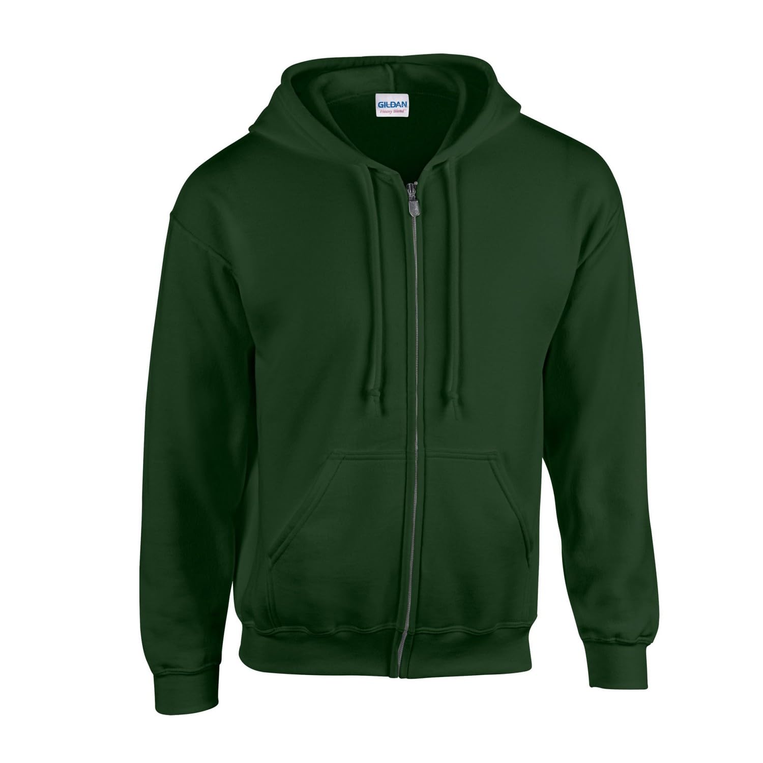 Gildan 18600 Heavy Blend Adult Full Zip Hooded Sweatshirt Forest Green