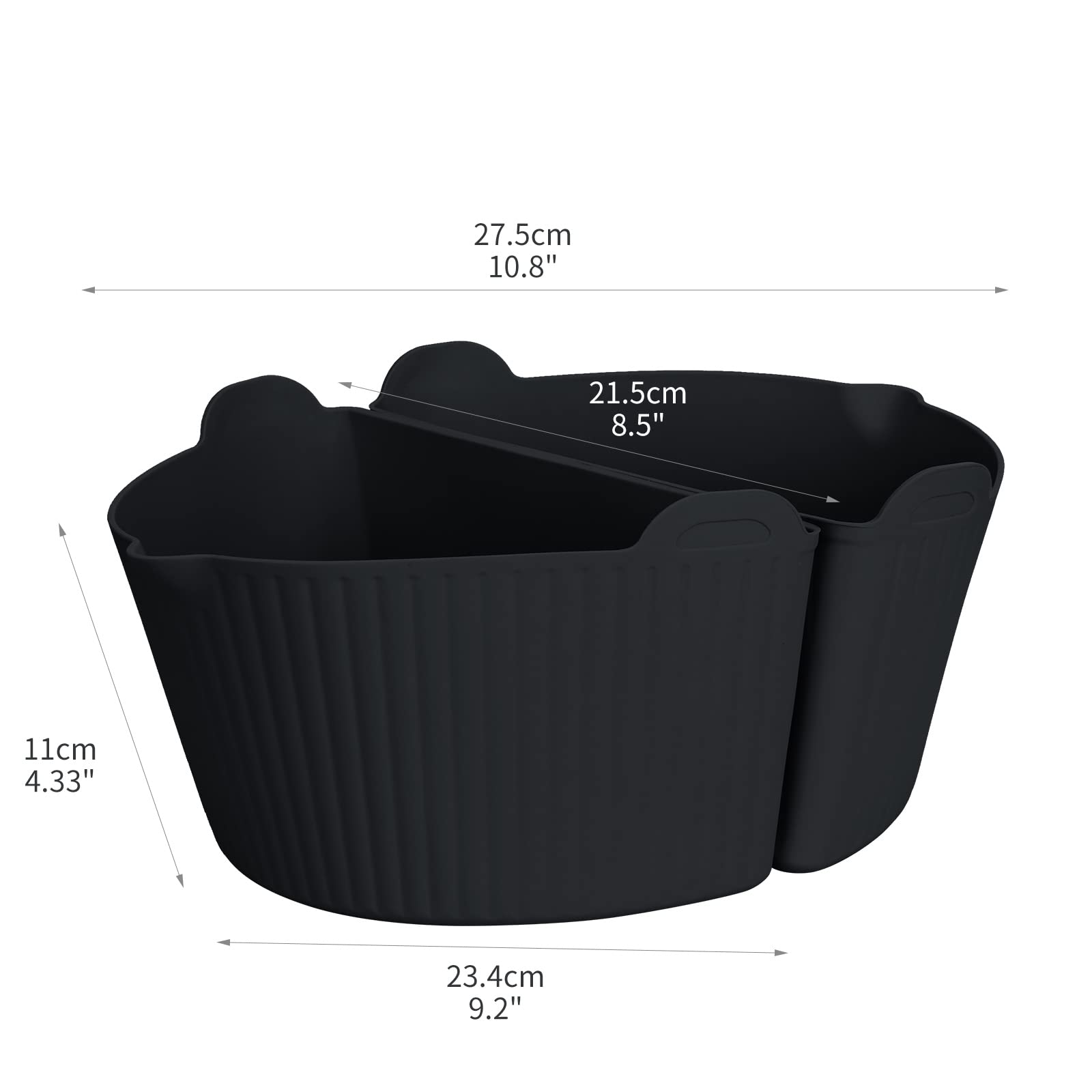 Darbermu Slow Cooker Liner, 2pcs Silicone Slow Cooker Divider Liners for Crockpot 6-7QT - Image 3