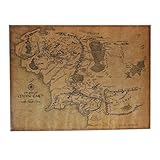 mapa tierra media hd Material:papel de kraft Bluelover El Señor De Lo Anillo Tierra Media Mapa Retro Kraft Papel Afiche