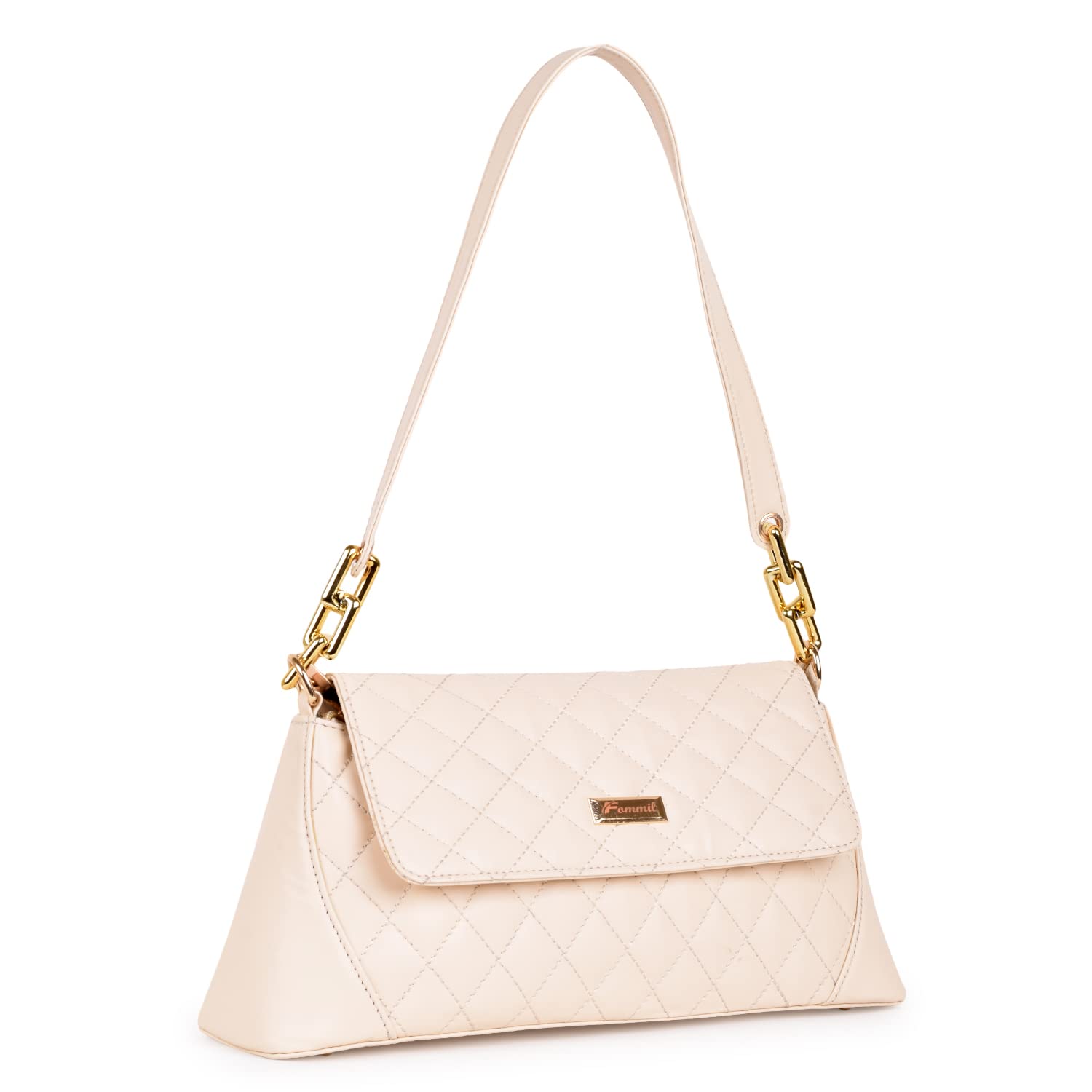 Fommil Shoulder Bags for Women with Flap (Cream) (B09MTRDFQ4) Amazon Price History, Amazon Price Tracker