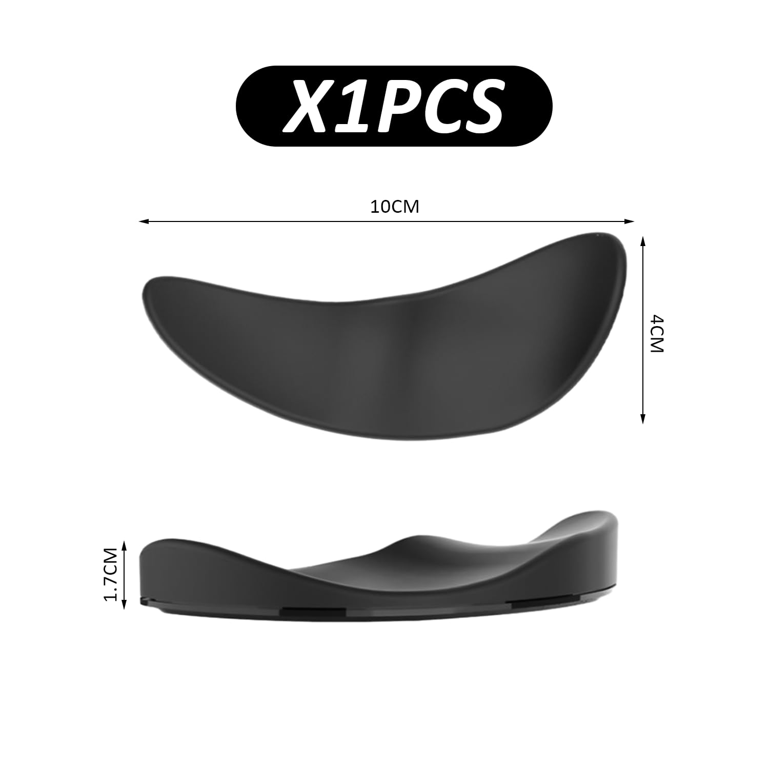 Repose-Poignet Souris Silicone Noir Ergonomique - Soulagement Confortable Pour Poignet