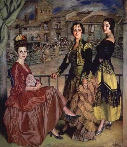Tableau les présidents par Ignacio Zuloaga impression d'art sur toile 60x90cm pour mur