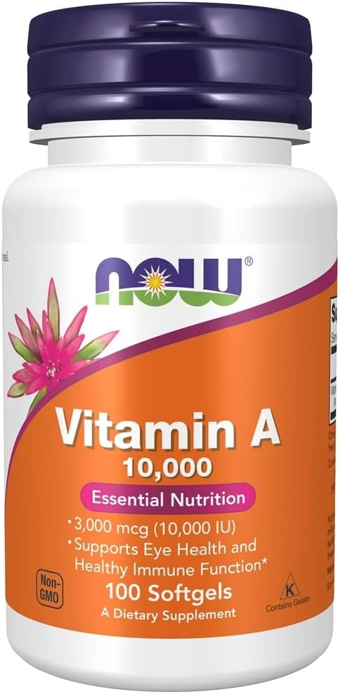 NOW Foods, Vitamin A, 10,000 IU, 100 Softgels