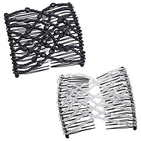 DMQ Stretch Beaded Hair Slide Clips Cover