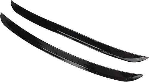 JUOPZKENN Tira de moldura de automóvil, borde de arco de rueda de automóvil, color negro brillante, protector de tira de cejas para moldura de