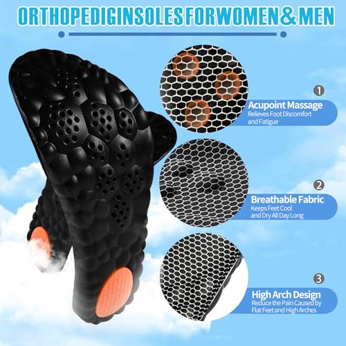 Image of 4D Cloud Steppers Insoles for Men and Women, Work Boot Cushioning Inserts