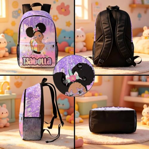Image of Custom Backpack Set for Girls Kids Personalized Backpacks Back to School