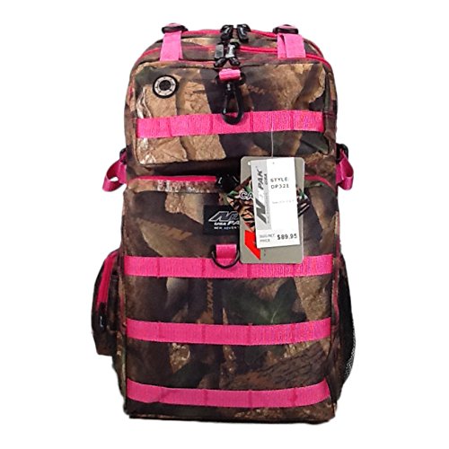 Mochila de senderismo camuflada digital 21 pulg rosa miniatura 2