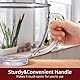 Gdrtwwh Glasschüssel für KitchenAid 4,5–5 Quart Kippkopf-Standmixer, Ersatz mit KitchenAid Artisan Mixer Glasschale (Glass Bowl)