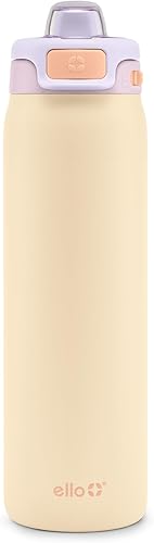 Miniatura 38 de Ello - Botella de agua Pop & Fill, acero inoxidable, tecnología llenado rápido, metal con aislamiento al vacío de doble pared, tapa antifugas, sin