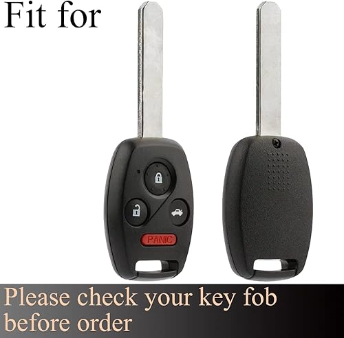 Miniatura 2 de WSAuto Funda para llavero con llavero de metal compatible con Honda Accord Civic CR-V Fit Odyssey Pilot Ridgeline CR-Z Accesorios de TPU suave,