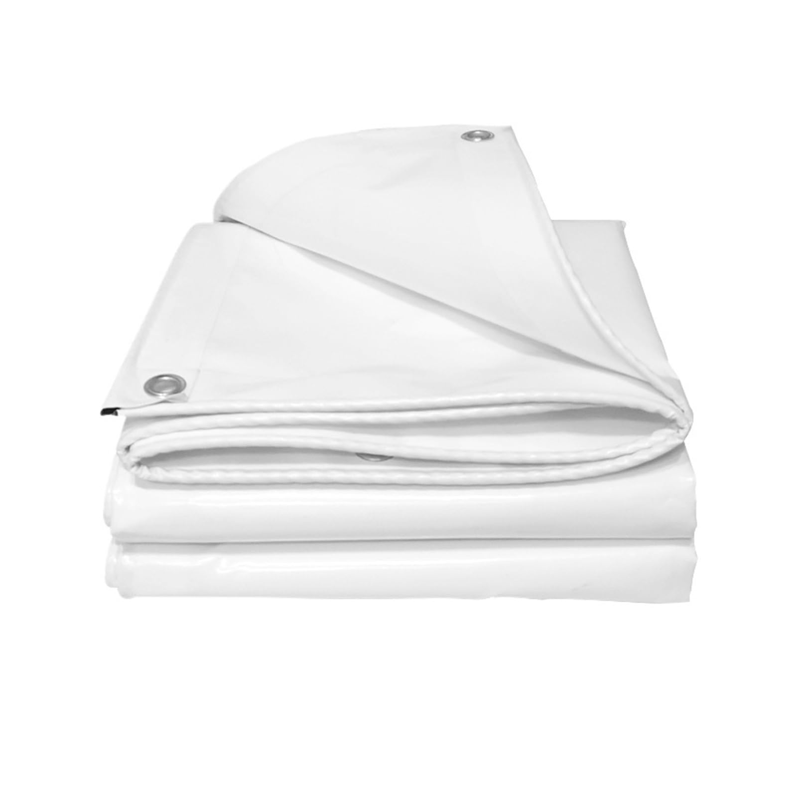 Chenghw 600Gsm White 600Gsm Pvc Tarpaulin Outdoor Canopy Waterproof Tarp Awning Rainproof Planting Courtyard Gazebo Balcony Pavilion Cover(,2X5m)