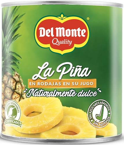 Del Monte Piña Rodajas en Jugo, 820g