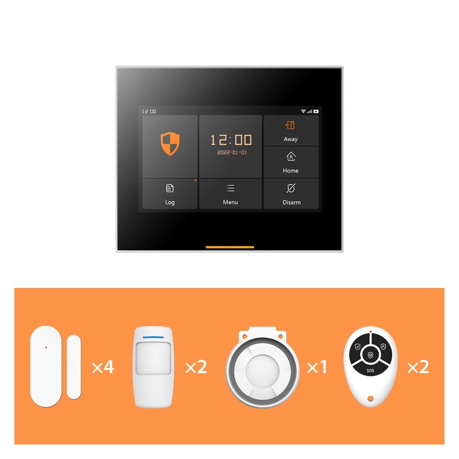 Kits de Alarma Seguridad for el hogar inalámbrico Inteligente Tuya versión compatibles(WiFi Set E-2-4)