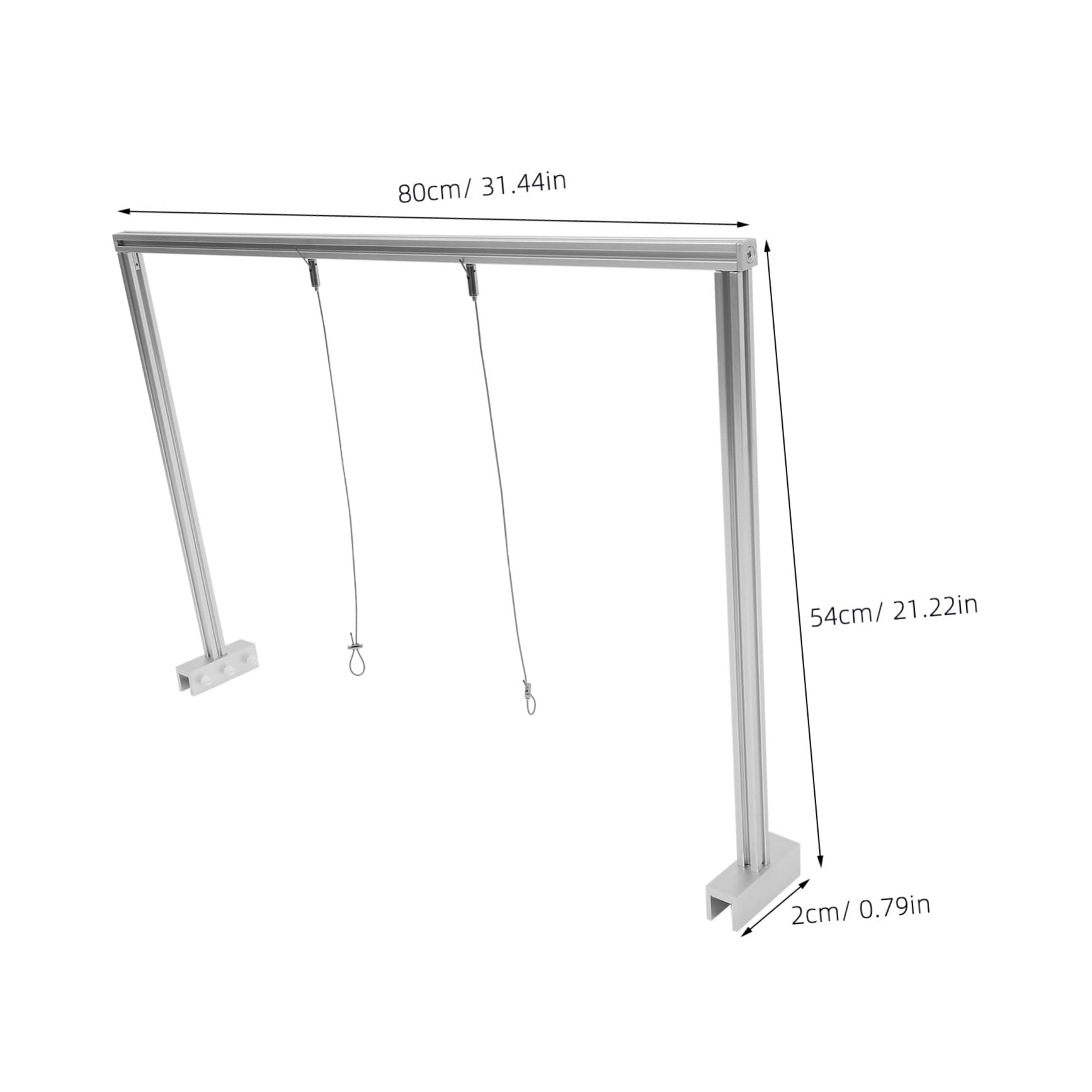 Yardwe 1satz Aluminium Legierung Aquarium Lampenhalterung Mit Einstellbarem Design Für Wasserpflanzen Stabil Und Leicht Einfach Zu Montieren Mit Aufhängeseilen