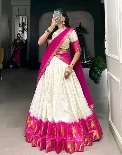 Image of RENVAANI FASHION Women's Traditional Un-Stitched Lehenga Choli | Lehenga Choli for Women | Ethnic Wear Heavy Work Lehenga Choli With Dupatta
