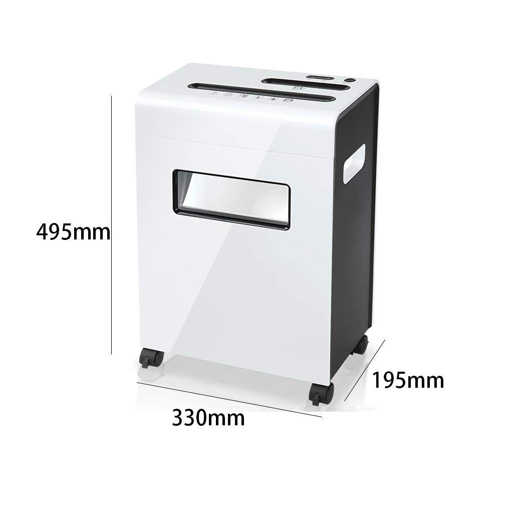 Trituradora de Llantas de bajo Ruido Heavy Duty de Alta Seguridad Micro Corte del Papel, CD, Tarjeta de crédito Home Office Shredder Retirada Cubo de la Basura