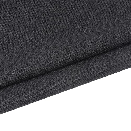 FINDUFA 96 x 54 Speaker Grill Cloth Stereo Grill Mesh Fabric Dustproof Replacement for Custom Cabinets Speaker Cloth Restoration Home Audio Decor Subwoofer Covers Black