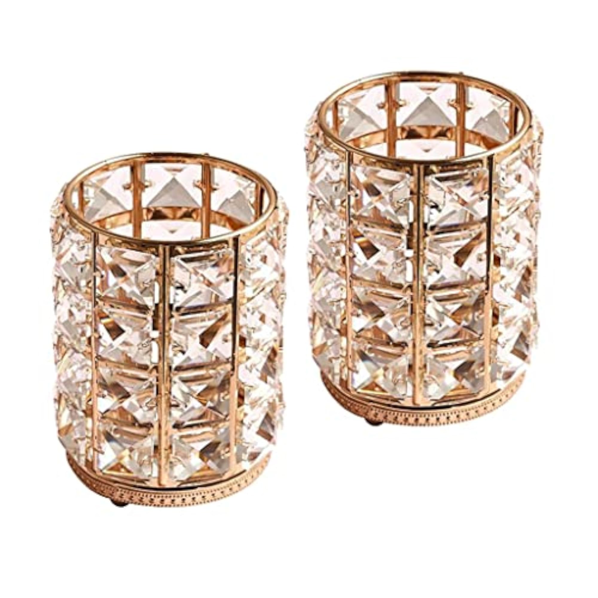 Bling Makeup Brush Holder Tube Organizer, Desktop Decor