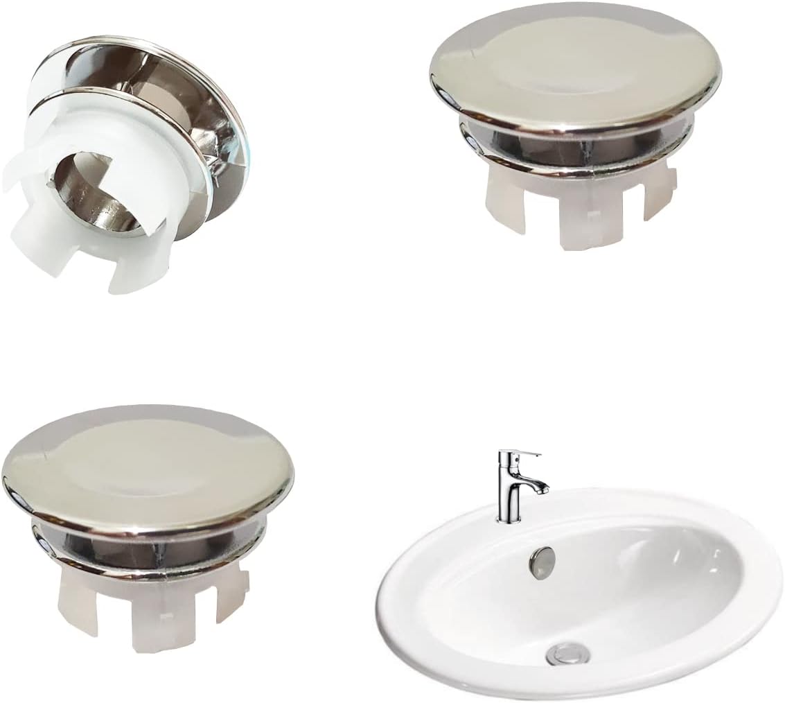 Amazon.com: Orhemus Solid Brass Sink Overflow Cap Round Hole Cover for ...
