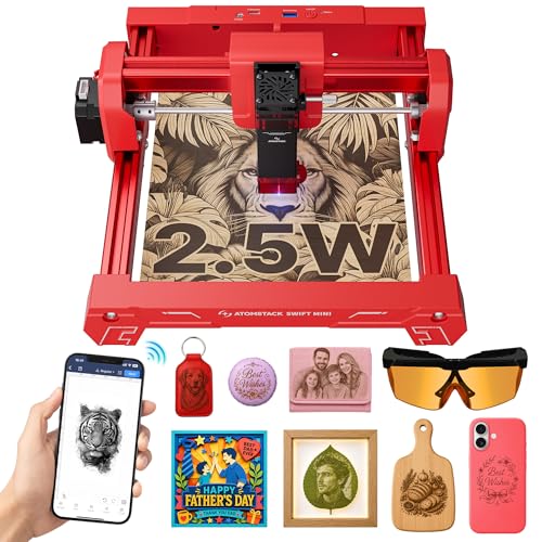 Image of ATOMSTACK Swift 2.5W Laser Engraver Mini, Red