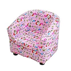 Cotton Foam Armchair, Kids’ Mini Sofa, Wood Structure Cartoon Pictures for 1-6 Years Old Toddler (Color : B)