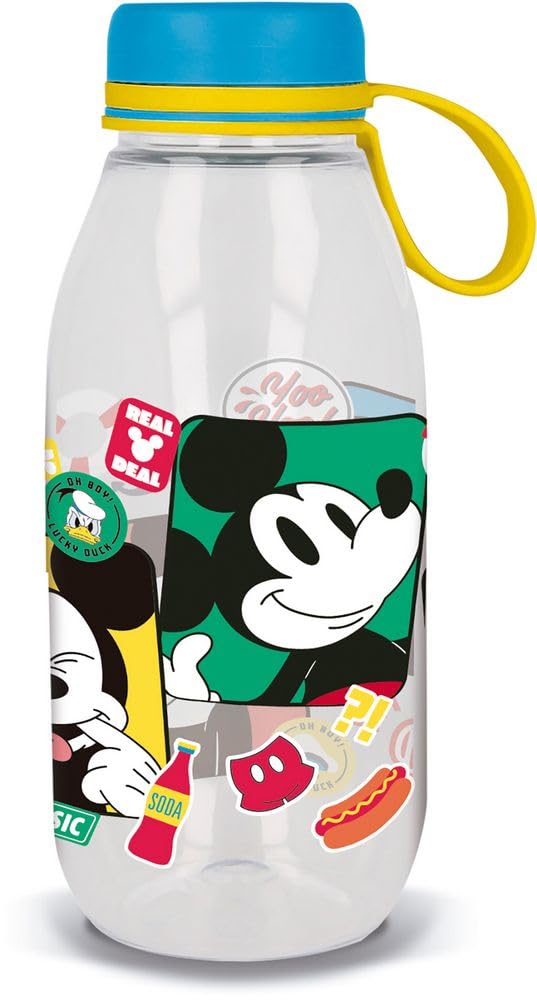 Tataway In Viaggio Si Cresce Transparente Stor Tataway Botella Tritan Infantil Disney Ecozen Mickey Mouse Mickey Mouse 460 Ml Con Tapa Y Asa De Silicona