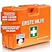 Produktbild Floordirekt Erste Hilfe Koffer für Betriebe DIN 13169:2021 gefüllt inkl. Wandhalterung | 1 Hilfe Verbandkasten Set für Werkstatt, Büros & Gastro Notfallbox bis 100 Mitarbeiter (32 x 22 x 13 cm)