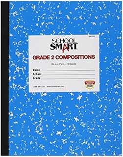 School Smart Skip-A-Line Ruled Composition Book, Grade 2, Blue, 100 Pages - 085301