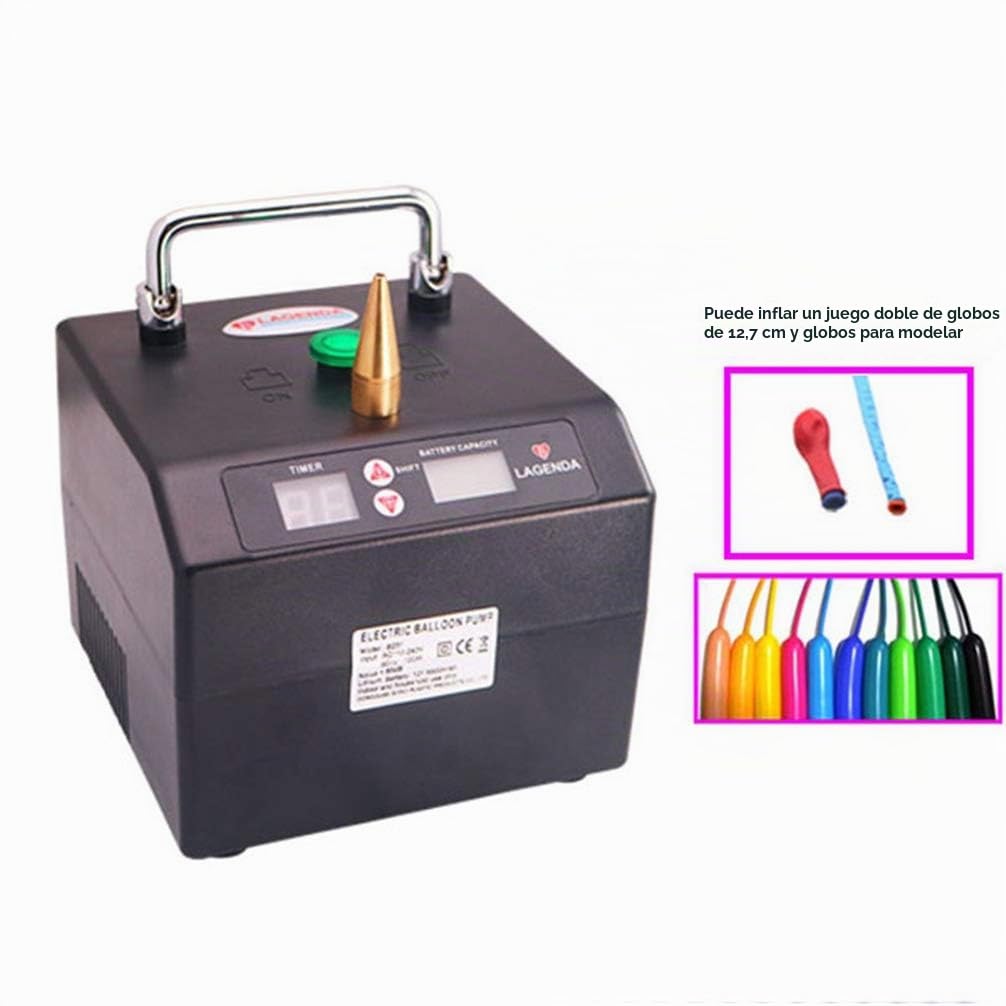 Bomba De Aire Eléctrica Profesional para Globos - Inflador Automático con Temporizador para Fiestas, Cumpleaños y Decoración De Eventos De Bodas