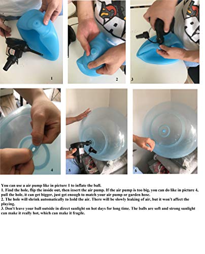 Vercico Kids Bubble Ball Toy Giant Inflatable Water Beach Ball Soft Rubber Ball Jelly Balloon Balls For Kids Outdoor Party #TOP3