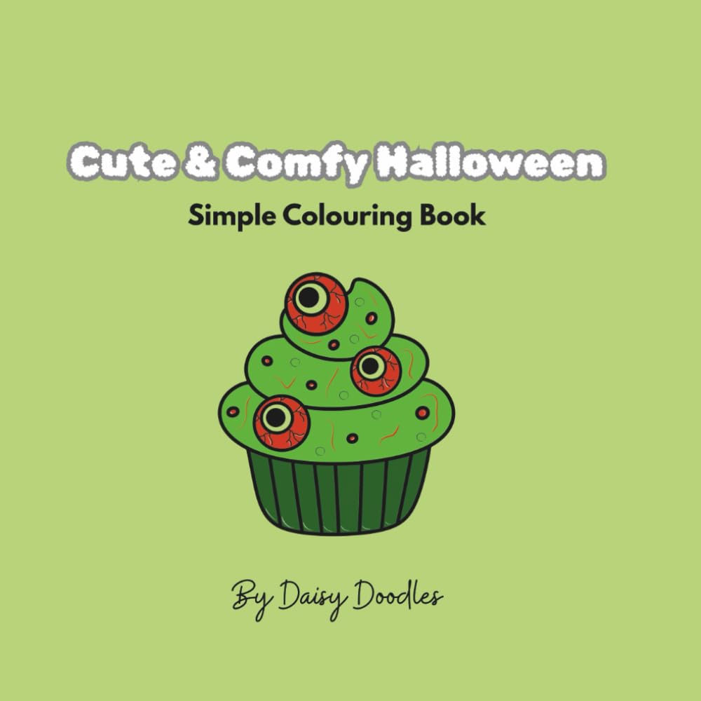Cute & Comfy Halloween: Simple Colouring Book