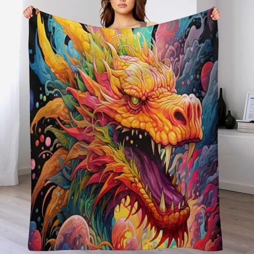 Couverture flanelle dragon contre le froid en toute saison - 2