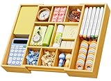 【Large application】 : non seulement parfait pour ranger des fournitures de bureau et beaucoup d'autres gadgets de bureau, mais également idéal pour ranger vos outils, maquillage, bijoux, couverts, argenterie. Le plateau de tiroir bien organisé apporte confort pour trouver ce dont vous avez besoin Et vous pouvez mettre tout autre accessoire quotidien sur l'organiseur, il vous aide à garder vos affaires organisées