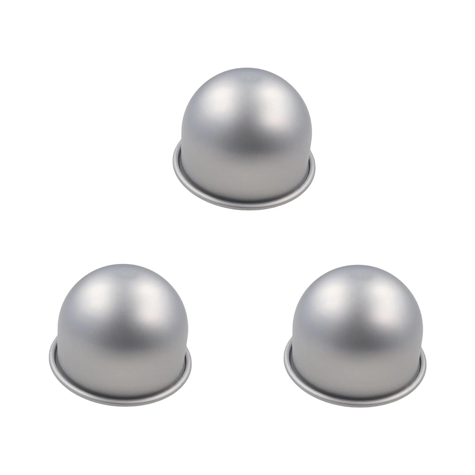 CRFFZ Premium Aluminum Alloy Half Sphere Cake Mold, Nonstick Baking Pan for Cupcakes, Desserts & Home Kitchen Use Aluminum Cake Baking Pan