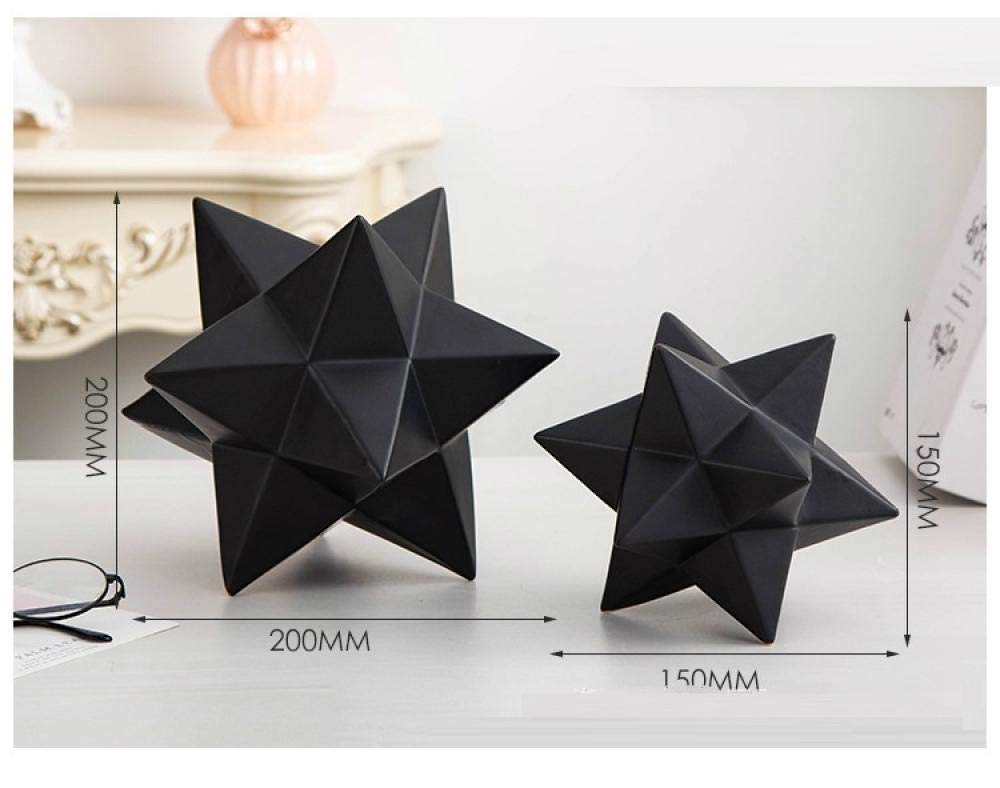 Amazon.co.jp: 彫像置物・オブジェ不規則な星のセラミックオーナム