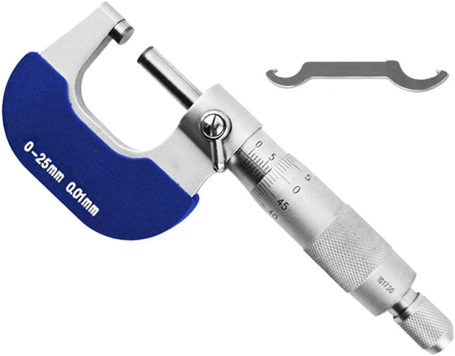 Mm Measurement Tool Outside Micrometer 0-25mm, Resolution 0.01mm, Metric External Caliper Calibrador Digital