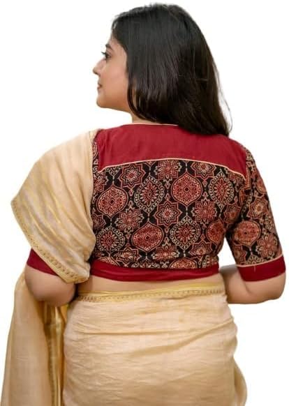 PriyomAJRAKH MIX MATCH MEROON BLOUSE