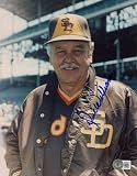 DICK WILLIAMS SIGNED AUTOGRAPHED 8x10 PHOTO SAN DIEGO PADRES MANAGER BECKETT BAS