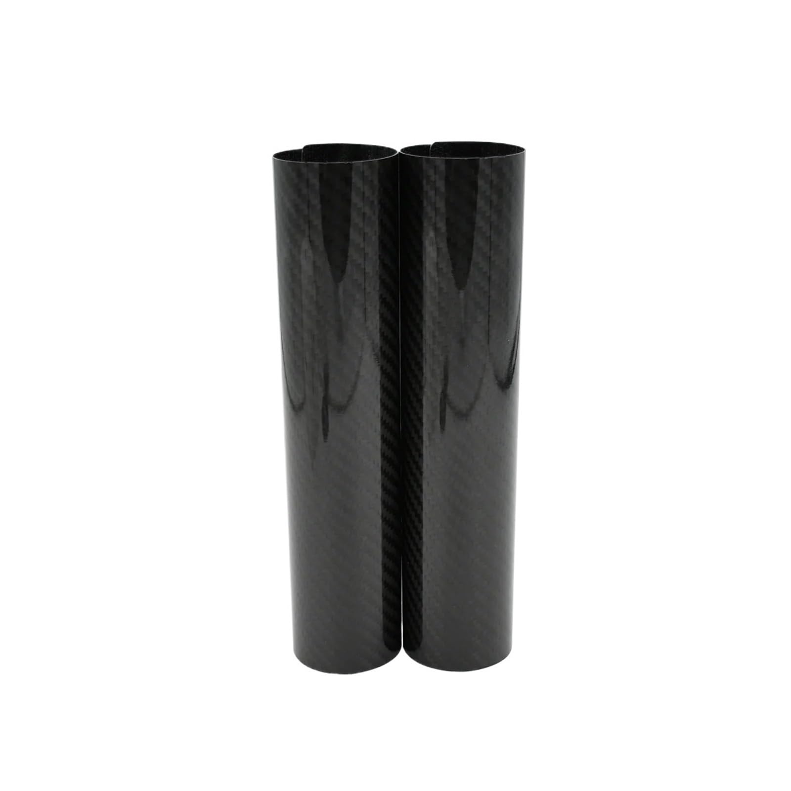 Protector Horquilla Moto Ajuste para Yamaha para Honda para Suzuki para Kawasaki Envoltura Protectora de Horquilla Delantera Fibra Carbono(225mm)