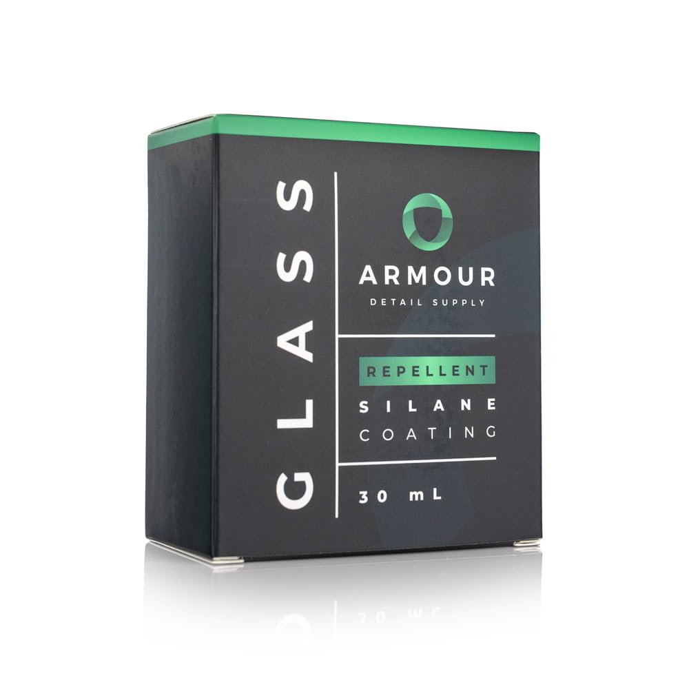 Armour Detail Supply - Glass Coating - Premium Hydrophobic Window Protection for Windshields, Side, and Rear Glass; Up to 2-3 Years Durability; Includes Applicator & Directions (30ml)